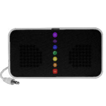 Seven vertical chakras laptop speakers