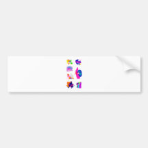 Seven Vetrical Bumper Sticker