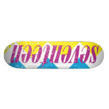 Seventeen Logo-Puprle Skateboard Decks