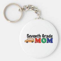 Seventh Grade Mom Keychains