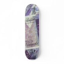 Several Pound Bills New British0 Pounds Money Skateboards