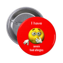 Severe food allergies button