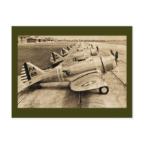 Seversky P-35 Vintage WWII Fighter Planes Post Card