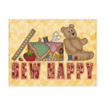 Sew Happy Post Card