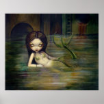 Sewer Mermaid ART PRINT urban steampunk posters