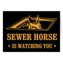 SewerHorse2 Greeting Card