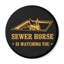 SewerHorse2 Refrigerator Magnets