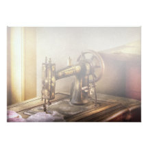 Sewing - A black & white sewing machine Invites
