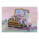 SEWING BOX FAERIE by SHARON SHARPE Greeting Card