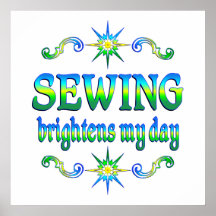 Sewing Brightens Posters