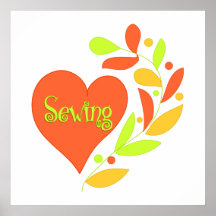 Sewing Heart Print