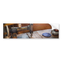 Sewing - It's just Black and White Bumper Sticker