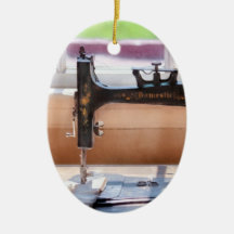 Sewing Machine - A stitch in time Ornaments