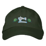 Sewing Machine Accent Embroidered Baseball Cap