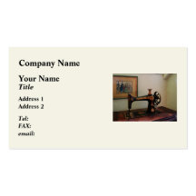 Sewing Machine and Lithograph Business Card Templates