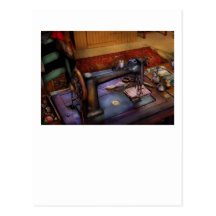 Sewing Machine - Sewing Project Postcard