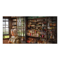 Sewing - Minding the store Picture Card