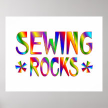 Sewing Rocks Posters