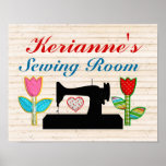 Sewing Room - House Sign Poster - SRF