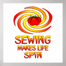 Sewing Spins Print