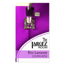 Sewing: Tailor, Dressmaker, Designer, Seamstress Business Card Template