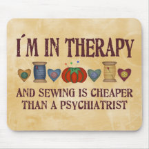 Sewing Therapy Mousepads