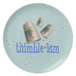 Sewing Thimble-ism Party Plate
