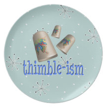 Sewing Thimble-ism Party Plate