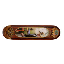 Sewing - Weaving - Big wheel keep on turning Skate Board Deck