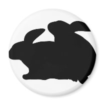 sex bunnies fridge magnet