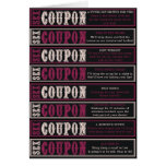 Sex Coupon Card