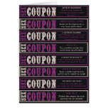 Sex Coupons cards