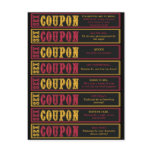 Sex Coupons postcards