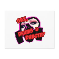 Sex Drums and DUBSTEP Post Cards