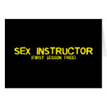SEX INSTRUCTOR cards