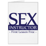 Sex Instructor, First Lesson Free - Blue Card