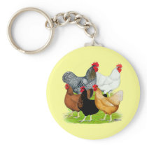 Sex-linked Chickens Quintet Keychain