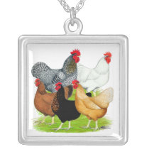 Sex-linked Chickens Quintet Personalized Necklace
