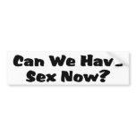 Sex Now?