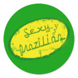 Sexy and brazilian - Brazilian cultural gifts Round Stickers