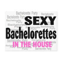 Sexy Bachelorettes In The House Postcards