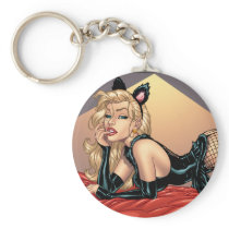 Sexy Bad Kitty with Stockings Pinup Girl by Al Rio