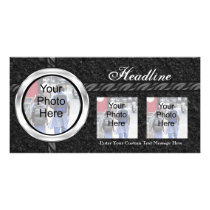 Sexy Black Custom Designer Photo Card Any Occasion