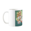 Sexy Blond Nurse, pulling up stockings by Al Rio mugs