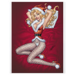 Sexy Blonde Christmas Pin-up Customizable by Al Ri flyers
