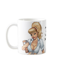Sexy Blonde School Girl Pin-up by Al Rio Mugs
