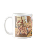 Sexy Blonde with Laptop in Bed by Al Rio mugs