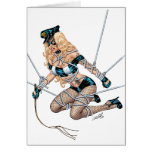 Sexy Bondage Blonde with Whip by Al Rio cards