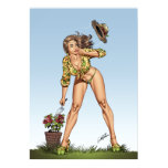 Sexy Brazil Girl in Bikini Gardening by Al Rio posters