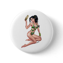 Sexy Brazilian Bikini Girl Pinup by Al Rio